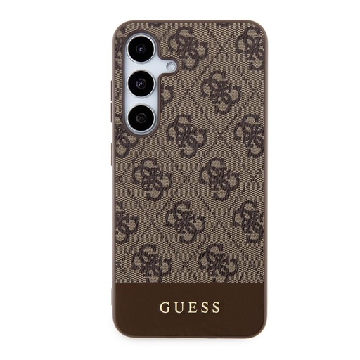 Samsung Galaxy S24+ Guess PU 4G Stripe pouzdro (Hnědá) - GUHCS24MG4GLBR