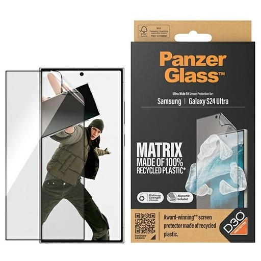 Samsung Galaxy S24 Ultra PanzerGlass ultra wide fit prémiový tvrzené sklo průhledný