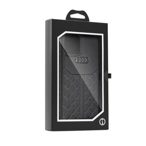 Apple iPhone 11 Pro AUDI leather prémiový zadní kryt, (Černá) - AAU-TPUPCIP11-Q8/D1-BK
