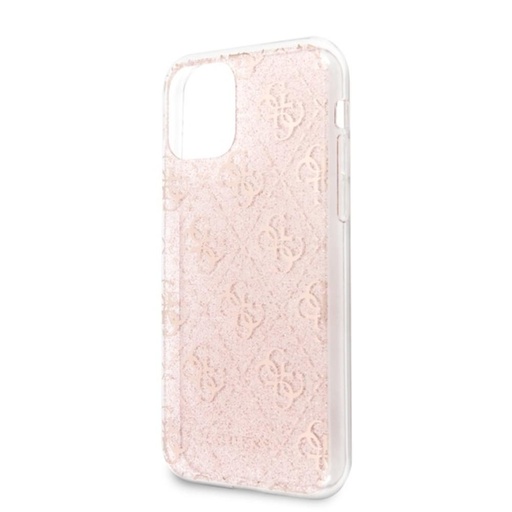 Apple iPhone 11 Pro Guess 4G Glitter pouzdro (Růžová) - GUHCN58PCU4GLPI
