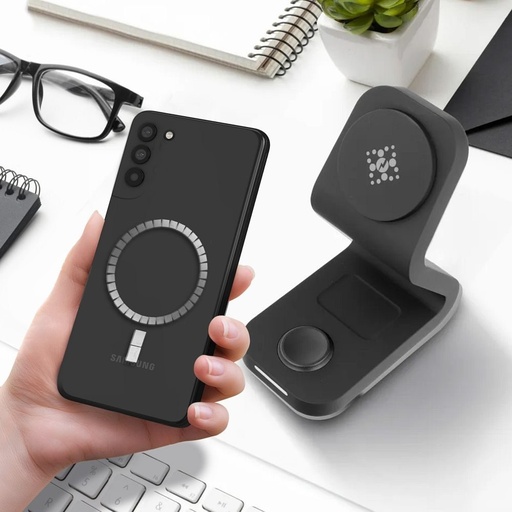magsafe kompatibilní univerzální kov disk se stabilizátorem šedá