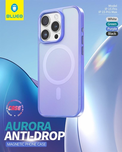 Apple iPhone 15 Pro Max BLUEO APE Aurora magsafe zadní kryt (Fialová)