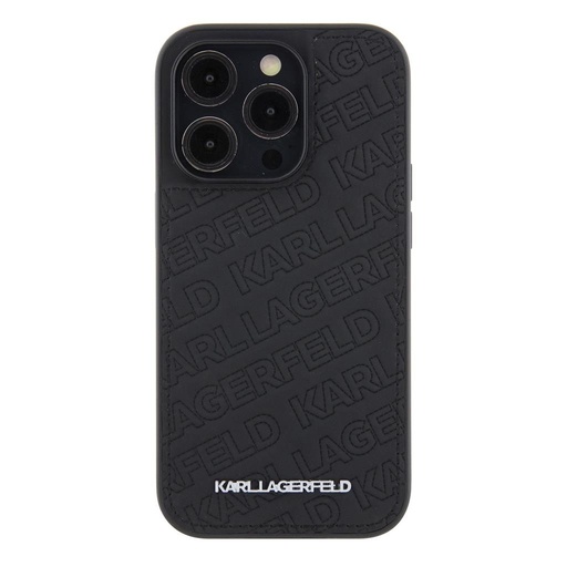 Apple iPhone 15 Pro Karl Lagerfeld PU Quilted Pattern pouzdro (Černá) – KLHCP15LPQKPMK