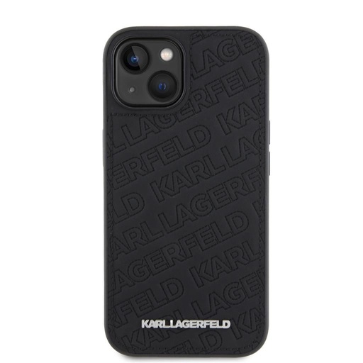 Apple iPhone 15 Karl Lagerfeld PU Quilted Pattern pouzdro (Černá) – KLHCP15SPQKPMK