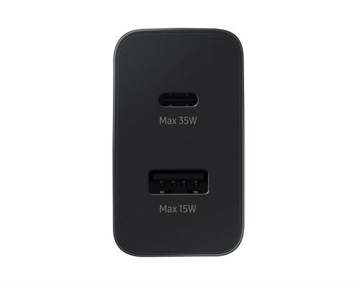 Samsung dvojitý portos USB-C / USB-A síťový nabíječka 35W (Černá) – ECO balení