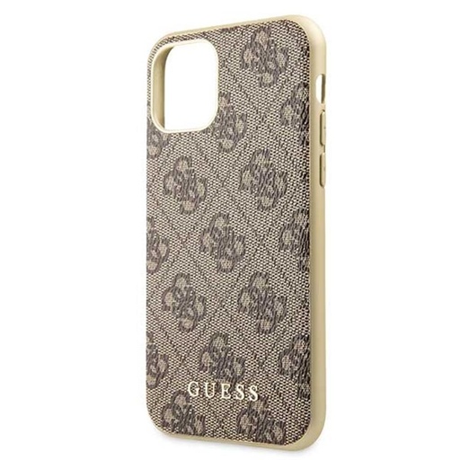 Apple iPhone 11 Guess 4G pouzdro – Collection (Hnědá) - GUHCN61G4GB