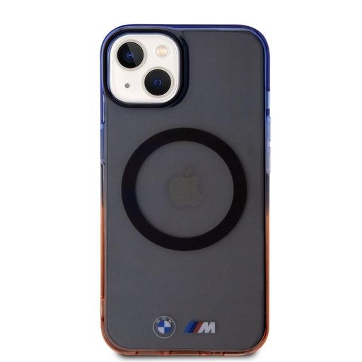 Apple iPhone 15 BMW M Collection IML Gradient Bumper MagSafe pouzdro (Šedá) - BMHMP15SHTGE