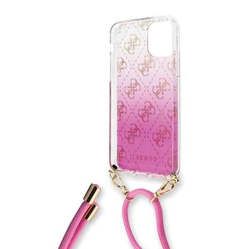 Apple iPhone 11 Guess 4G Electroplated Gradient pouzdro (Růžová) - GUHCN61WO4GPI