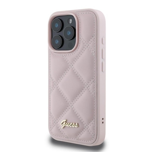 Apple iPhone 16 Pro Max Guess PU Leather Quilted pouzdro (Růžová) - GUHCP16XPSQSQSP
