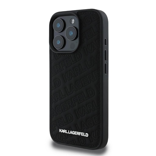 Apple iPhone 16 Pro Max Karl Lagerfeld PU Quilted Pattern pouzdro (Černá) – KLHCP16XPQKPMK