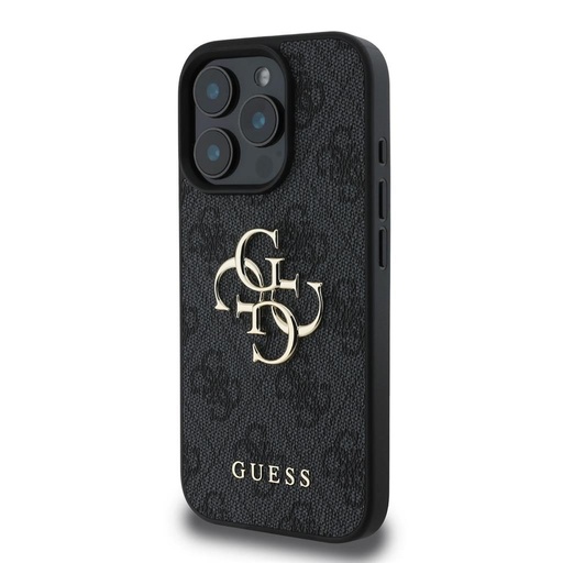 Apple iPhone 16 Pro Guess PU 4G Metal Logo pouzdro (Šedá) - GUHCP16L4GMGGR