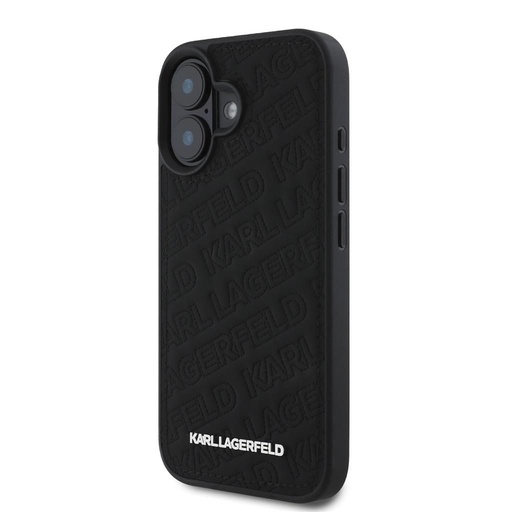 Apple iPhone 16 Karl Lagerfeld PU Quilted Pattern pouzdro (Černá) – KLHCP16SPQKPMK