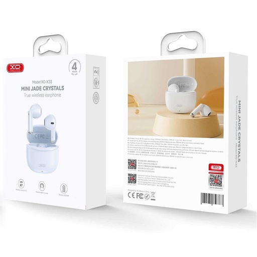 XO X33 bezdrátový Bluetooth headset (Modrá)