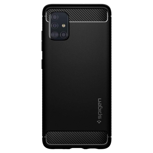 Samsung Galaxy A51 Spigen Rugged armor odolný proti nárazu pouzdro, černá