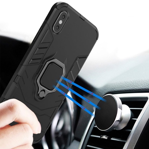 Samsung Galaxy S20 Ultra ring armor odolný proti nárazu zadní kryt (Černá)
