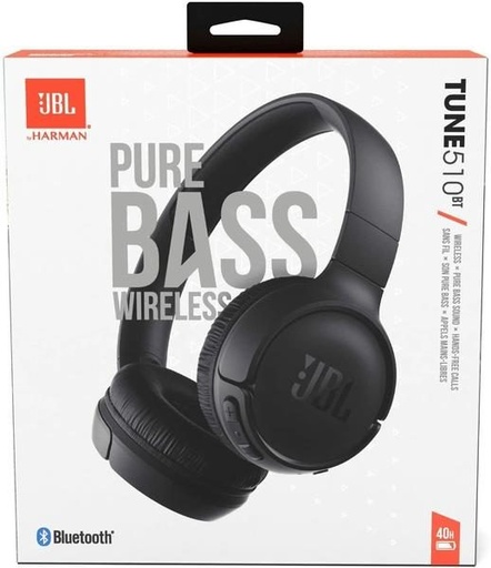 JBL Tune 510BT bezdrátový sluchátka (Černá)