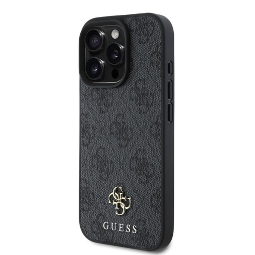 Apple iPhone 16 Pro Max Guess PU 4G Small Metal Logo MagSafe pouzdro (Šedá) - GUHMP16XP4SM4MK