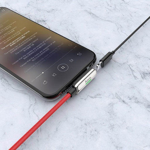 Hoco LS28 lightning rozbočovač (lightning audio+lightning nabíječka port), stříbrná