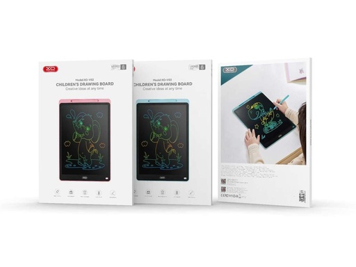 XO V02 LCD psací tabulka 16" (Růžová) – citlivý na tlak displej, s tlačítkem pro mazání