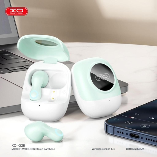 XO G28 bezdrátový headset (Modrá)