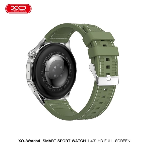 XO Watch 4 AMOLED chytré hodinky (Zelená) – sportovní hodinky, příjem hovorů, barevný displej