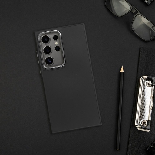 Samsung Galaxy S25 Frame silikonový zadní kryt (Černá)