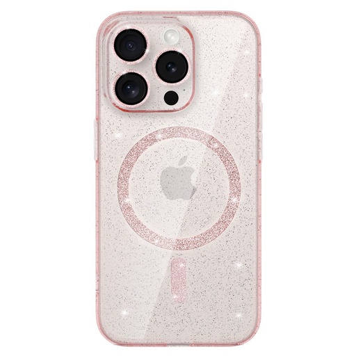 Samsung Galaxy S25 glitter magsafe zadní kryt (Průhledný)