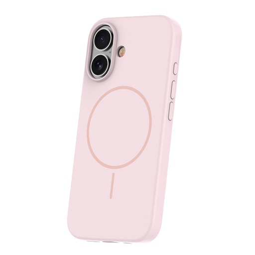 Apple iPhone 16 Silicone Thin magsafe zadní kryt (Růžová)