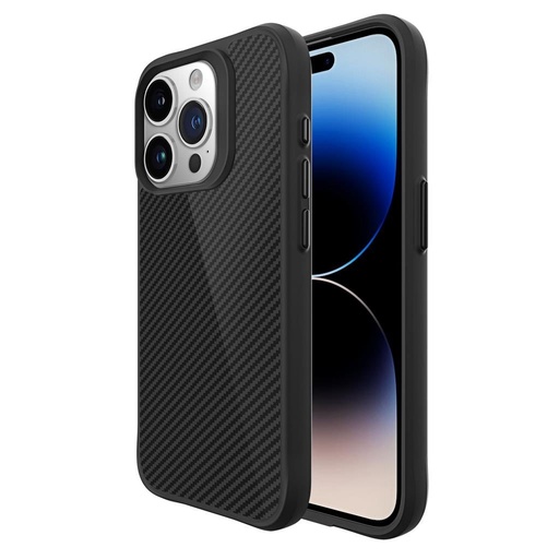 Apple iPhone 15 Pro Max TOKO Carbon fiber zadní kryt (Černá)
