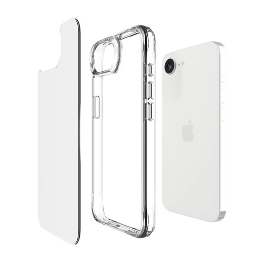 Apple iPhone 16e TOKO Pure zadní kryt (Průhledný)