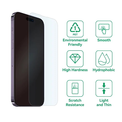 Apple iPhone 16 Pro Max Bestsuit 9h flexibilní tvrzené sklo (Průhledný)