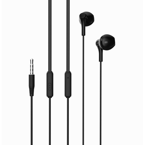 XO EP39 drátový sluchátka 3,5 mm jack (Černá)