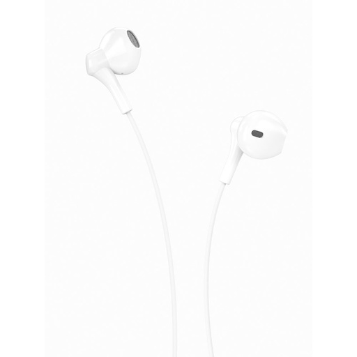 XO EP39 drátový sluchátka 3,5 mm jack (Bílá)