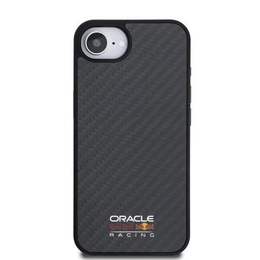 Apple iPhone 16e Červená Bull Carbon Shiny Logo MagSafe pouzdro (Černá) – RBHMPSE424CFILSK