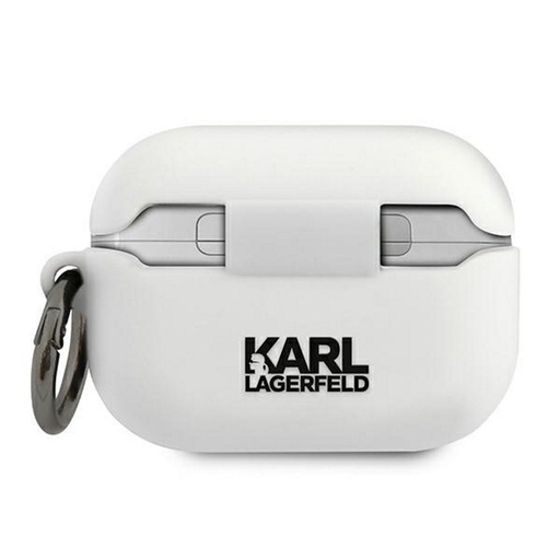 Apple AirPods Pro Karl Lagerfeld silikonové pouzdro Choupette (Bílá) – KLACAPSILCHWH