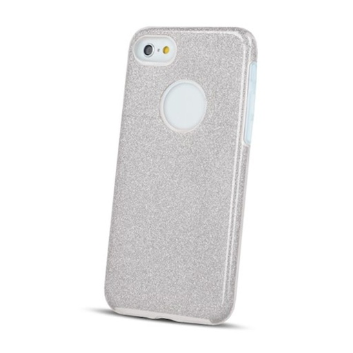 Apple iPhone 16e glitter 3in1 zadní kryt (Stříbrná)