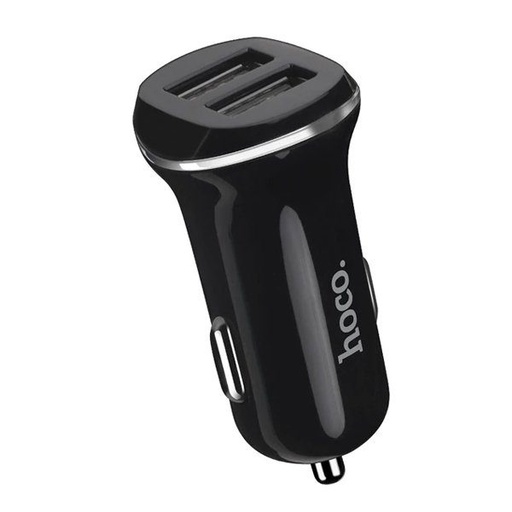 Hoco Z1 2.1A autní nabíječka 2xUSB port, Černá