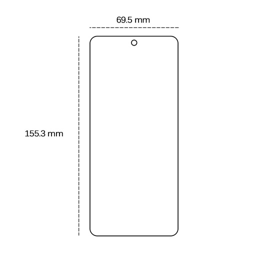 Xiaomi Redmi Note 13 Pro 4G / Redmi Note 13 Pro 5G / Redmi Note 14s 4G 2,5D tvrzené sklo (Průhledný)