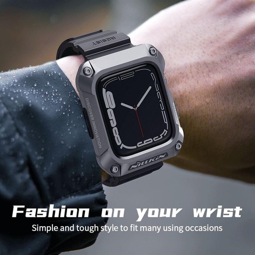 Apple Watch 4 44mm / Watch 5 44mm / Watch 6 44mm / Watch SE 44mm Hoco WS6 Shadow series pouzdro (Černá)