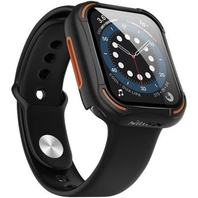 Apple Watch 4 44mm / Watch 5 44mm / Watch 6 44mm / Watch SE 44mm Hoco WS6 Shadow series pouzdro (Šedá)