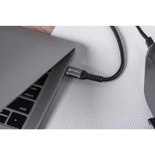 Forcell F-ENERGY C260 USB-C / USB-C kabel QC4.0 PD 5A 100W Cafule (Černá) - 3m