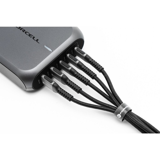Forcell F-ENERGY C256 USB-A / USB-C kabel QC4.0 3A 66W Cafule (Černá) - 3m
