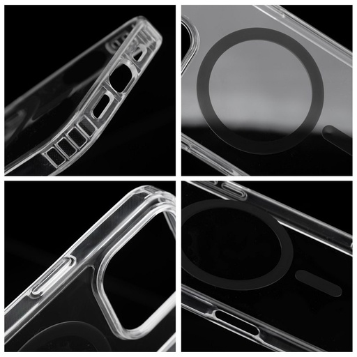 Apple iPhone 17 Pro Max Drop Glue Colorful Ring MagSafe zadní kryt (Černá)