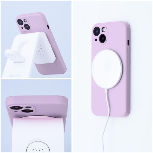 Apple iPhone 17 Pro Silicone mag cover magsafe zadní kryt (Růžová)