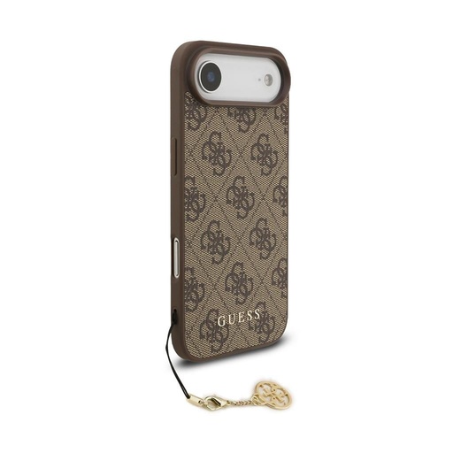 Guess 4G Charm pouzdro iPhone 17 Air (Hnědá) - GUHMP17MGF4GCW