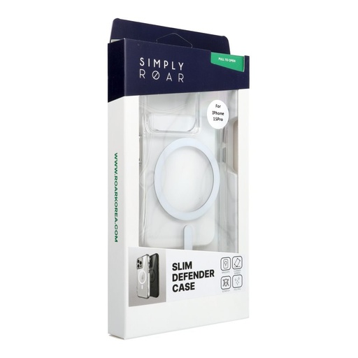 Apple iPhone 15 Pro ROAR Slim Defender MagSafe zadní kryt (Průhledný)