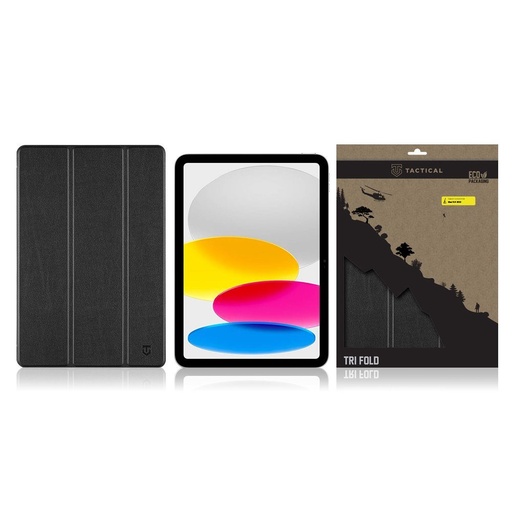 Apple iPad 10.9 2022 / iPad 11 2025 Tactial Tri Fold tablet pouzdro (Černá)