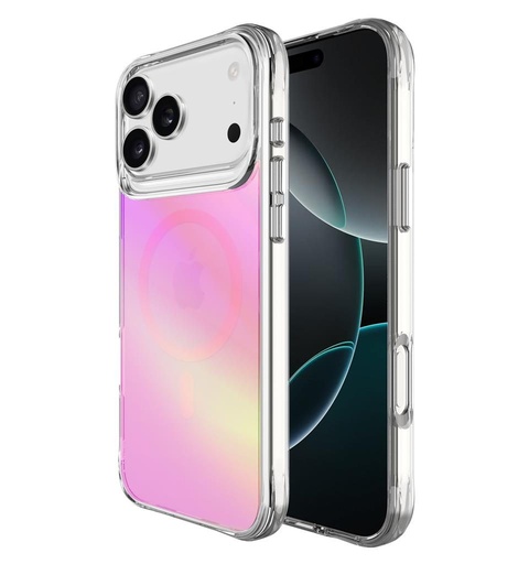 Apple iPhone 17 Pro Max TOKO Pure rainbow magsafe zadní kryt (Růžová)