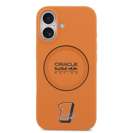 Červená Bull Silicone Modrá Ring MagSafe pouzdro iPhone 17 (Oranžová)