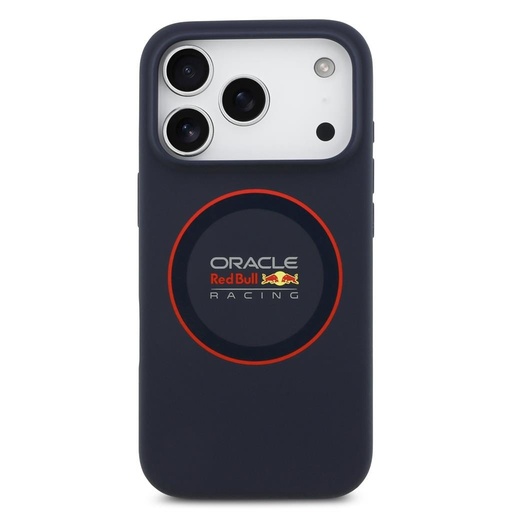 Červená Bull Silicone Červená Ring MagSafe pouzdro iPhone 17 Pro (Tmavě modrá)